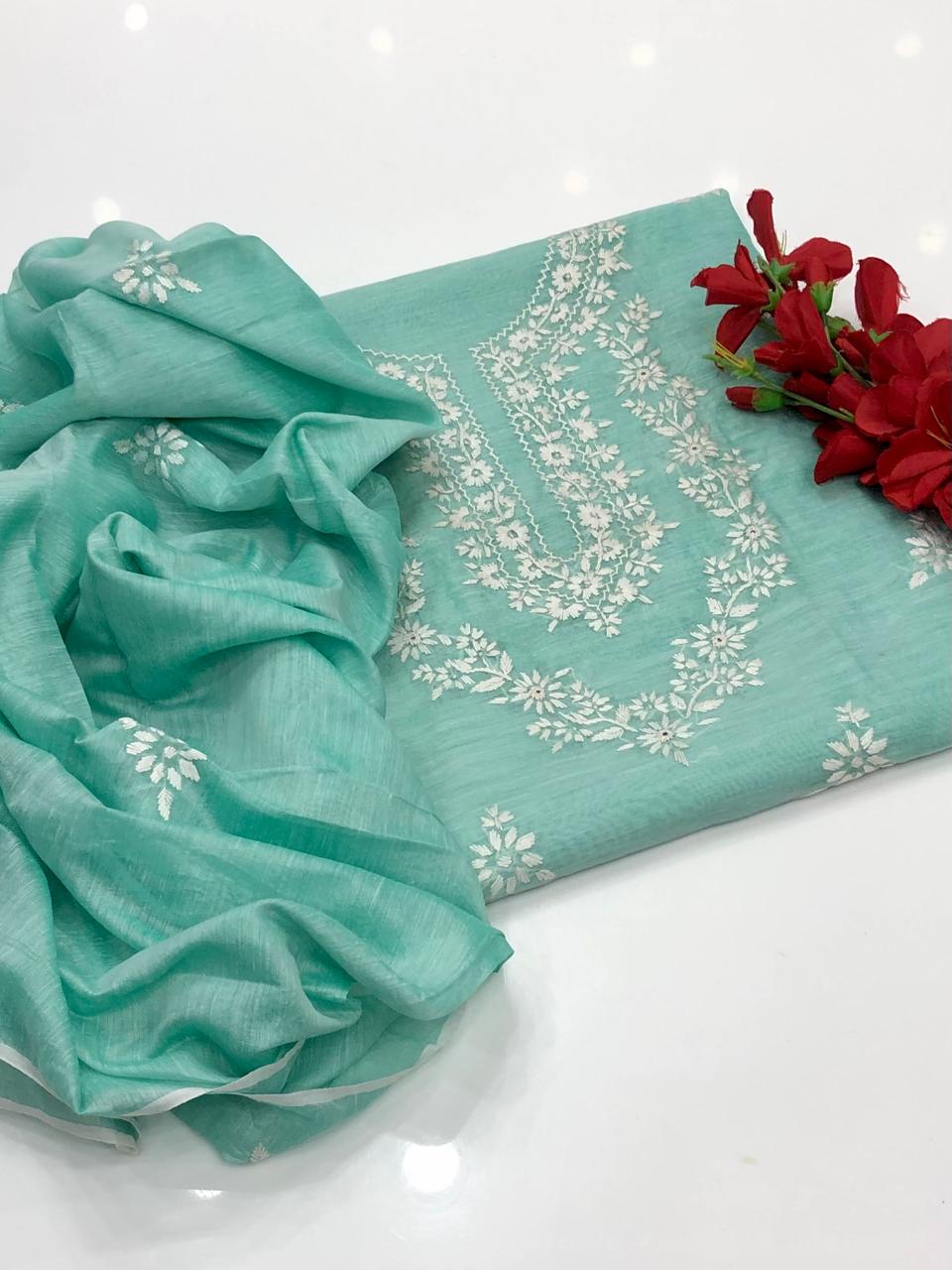 Cotton embroidery suits (3)