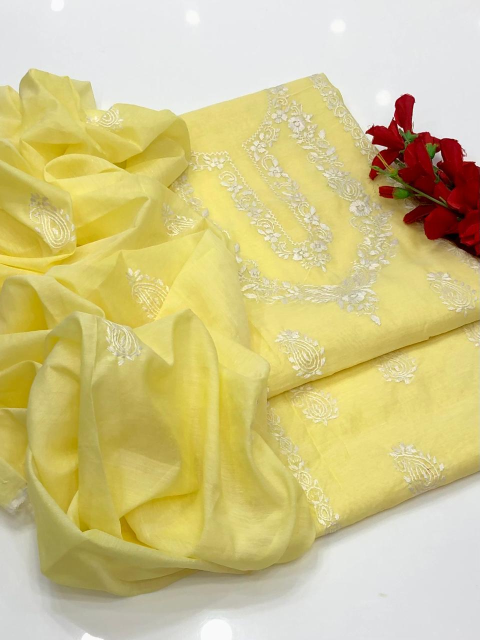 Cotton embroidery suits (4)